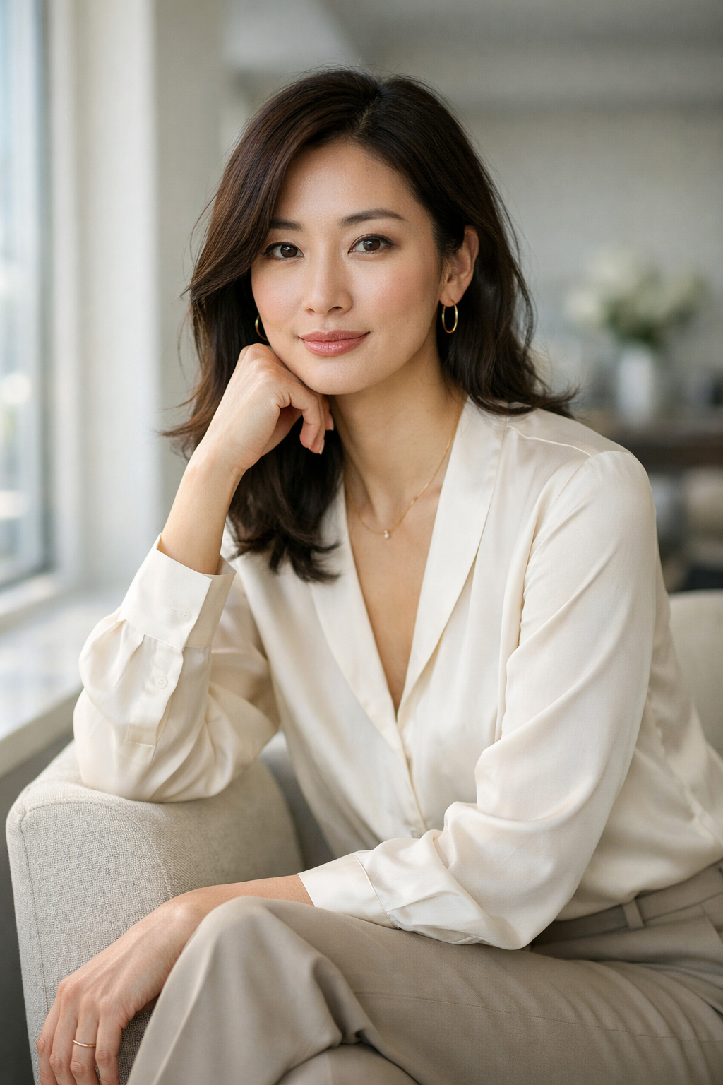 Illustration éditoriale pour un profil sur site de rencontre asiatique