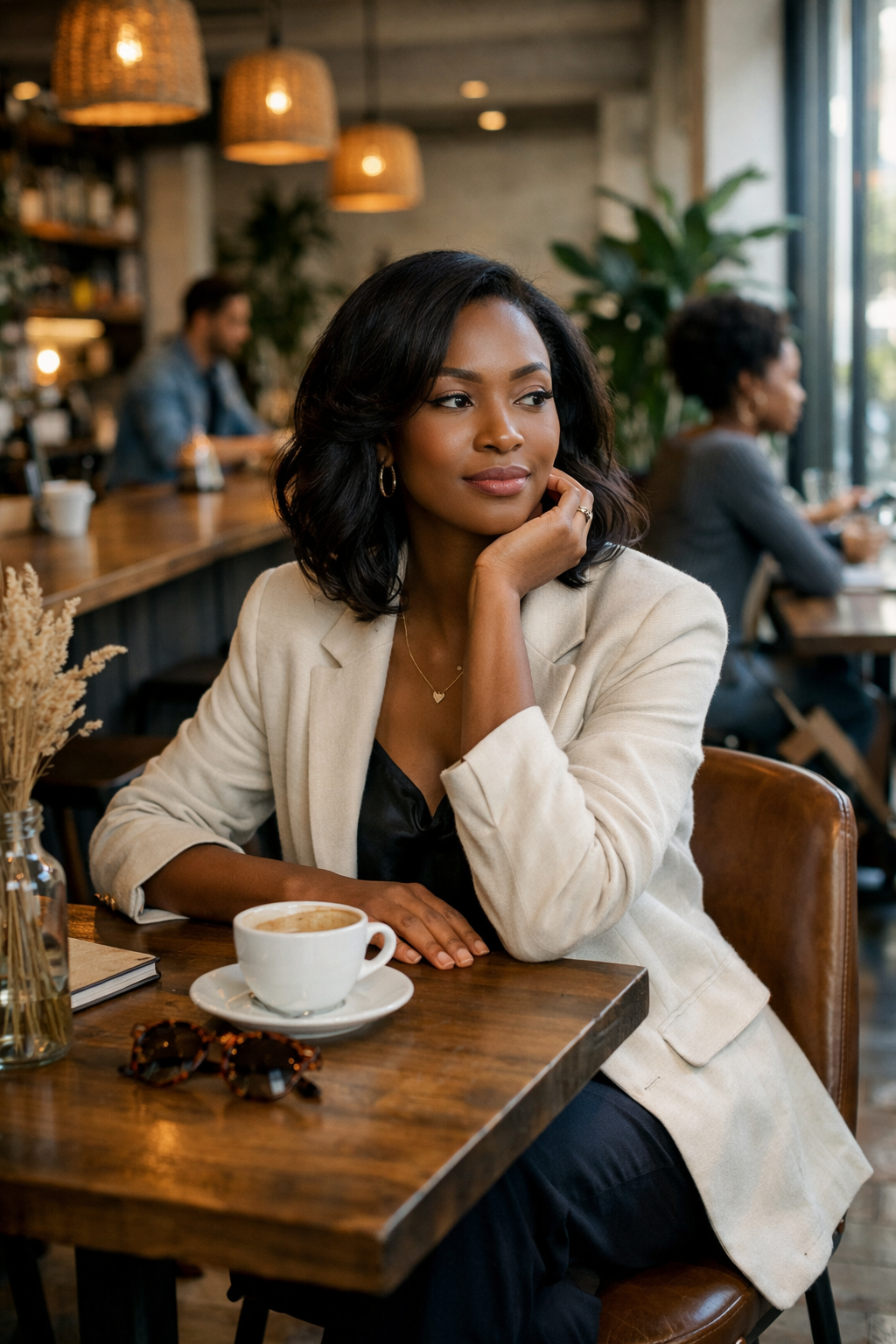 Scène lifestyle illustrant Rencontre africaine