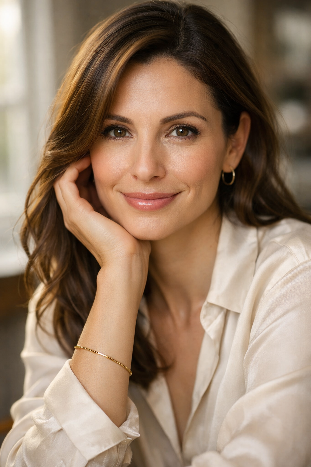 Portrait lumineux d'une femme au style naturel pour illustrer un profil de rencontre réussi